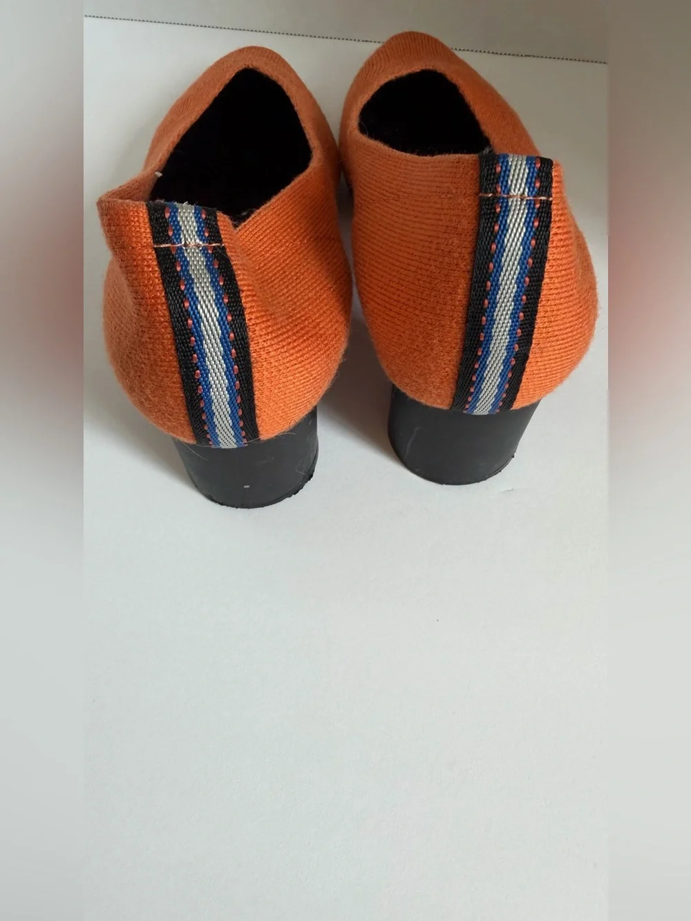 Salvatorre Ferragamo Orange Slip-On Women's Flats